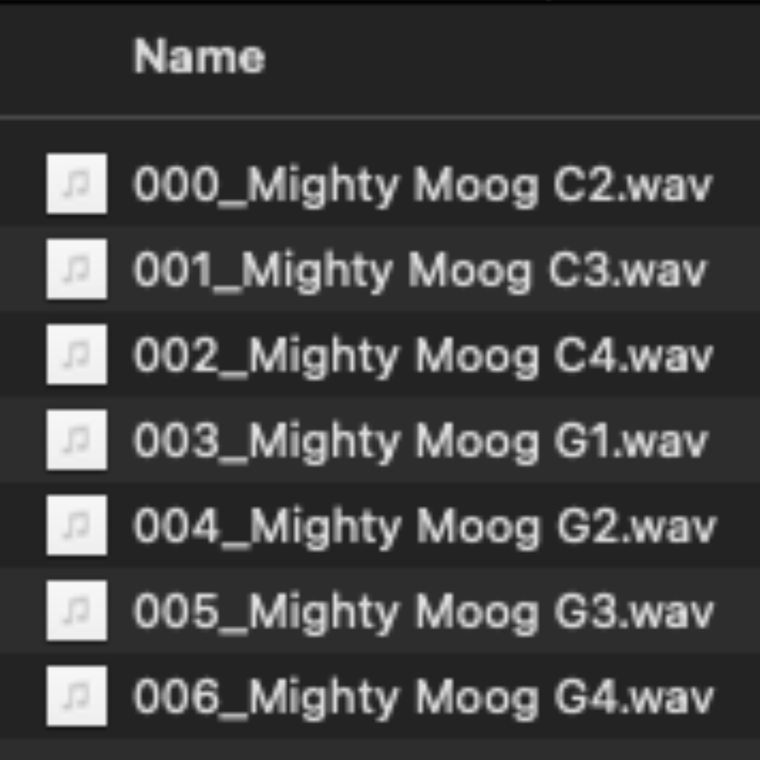 SuperDirt multisamples image
