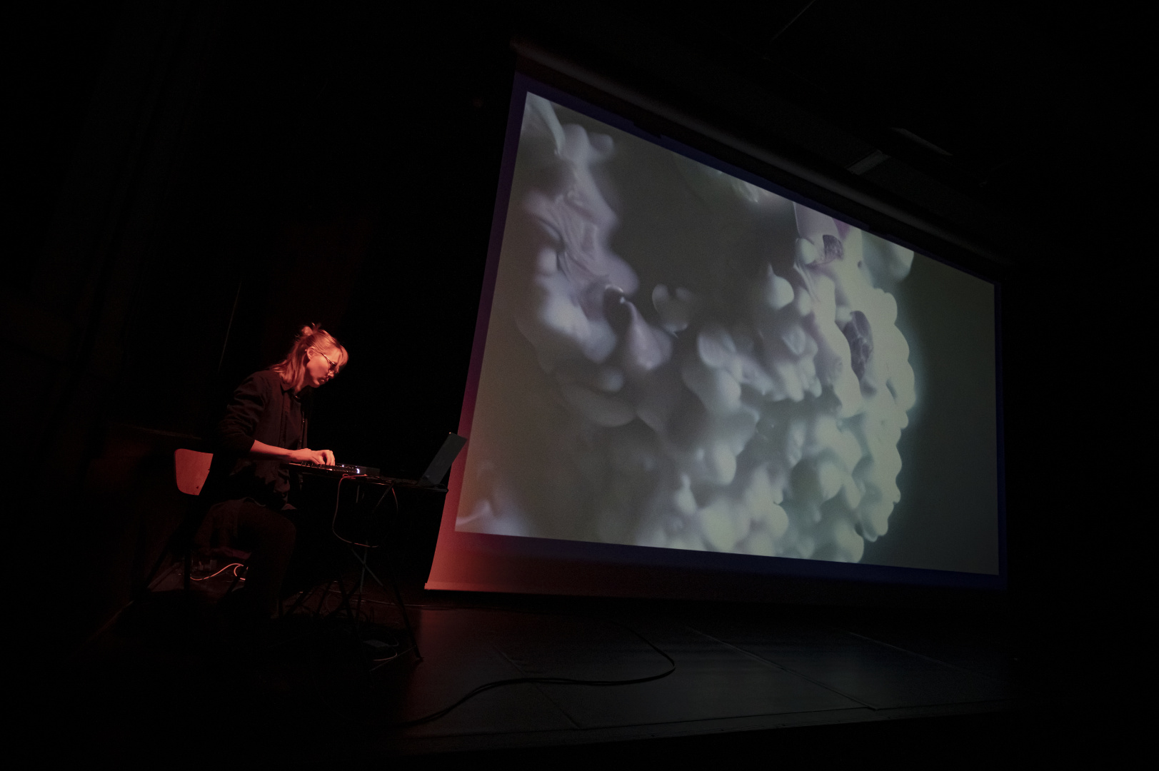 Trauma Responses performing at data leap. photo by Juho Liukkonen