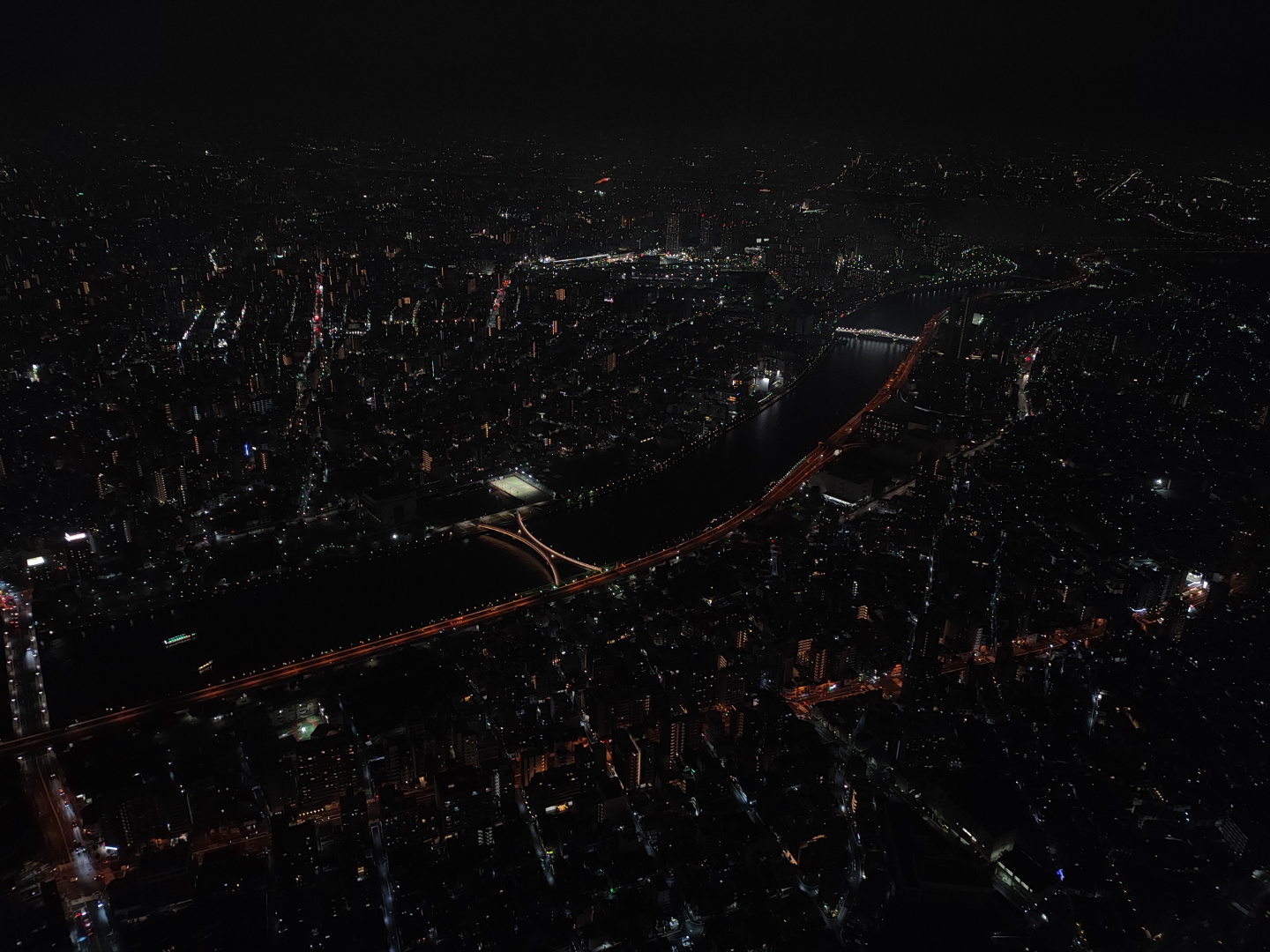 nocturnal view from Tokyo Skytree