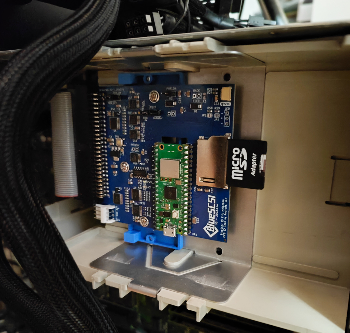 BlueSCSI installed in the IIci